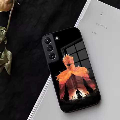 P-Praise the Sun D-Dark Souls Phone Case Glass for Samsung Galaxy S21 S22 S25 S20 S24 S23 Ultra Fe Plus A34 A54 A24 A16 A52 A53
