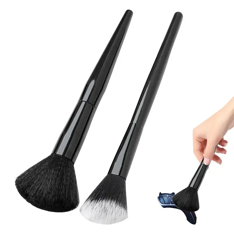 

Car Detailing Brush 2 Pcs/Set Auto Interior Dust Brush Car Detailing Brush Dusting Tool For Cleaning Center Console Auto