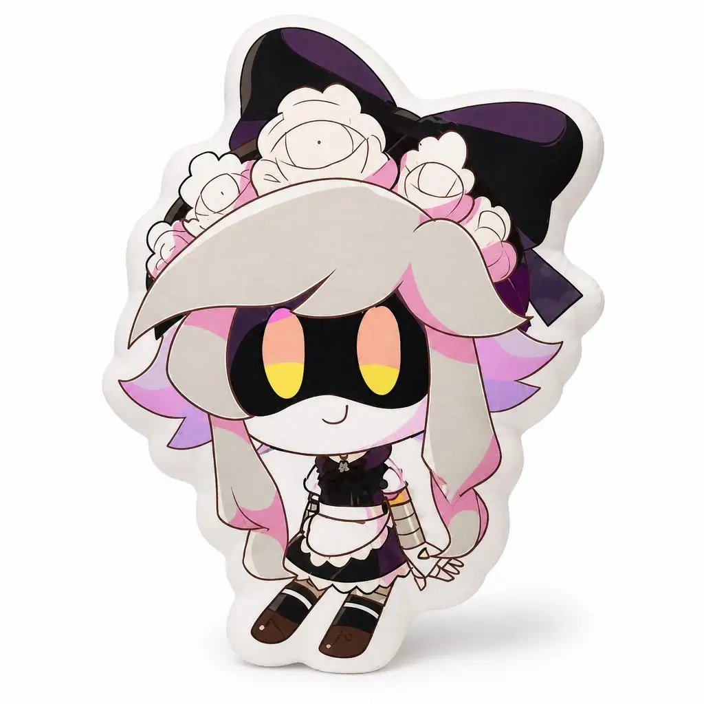 Murder Drones V Witch Halloween Robot Maid Anime Plush Pillow Cushion Irregular Stuffed Throw Pillow Home Decor Gift Sofa Bed