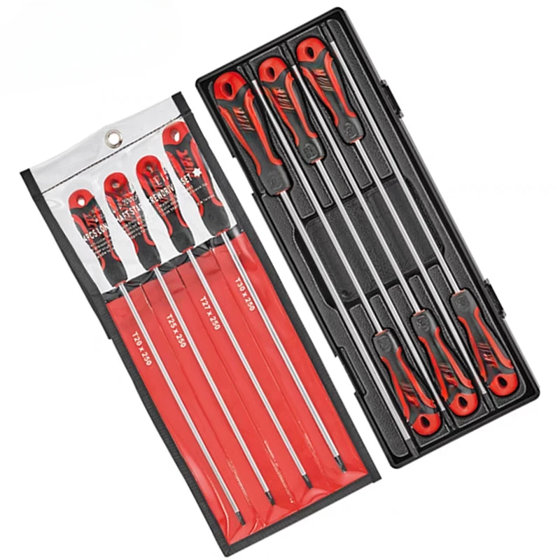 Door handle disassembly tool long axis star shaped screwdriver set