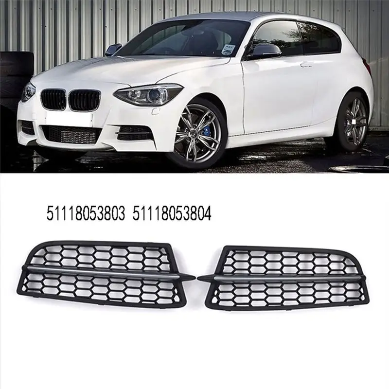 RMWIN-For BMW 1 Series F20 F21M 2011-2015 Front Bumper M Grille Front Bumper Fog Light M Grille