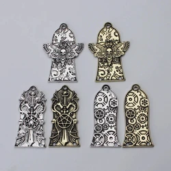 1 Pcs Guitar Head Cover 3 Holes Metal Guitar Truss Rod Cover For GIB LP Style Guitar Parts Ancient Silve/Gold