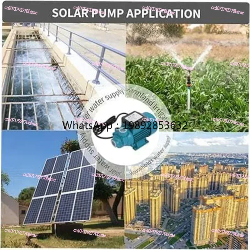 ii10-Portable DC Submersible  Centrifugal Vortex Self-priming 12V/24V/48V  High-lift Solar Battery Powered Water Pump