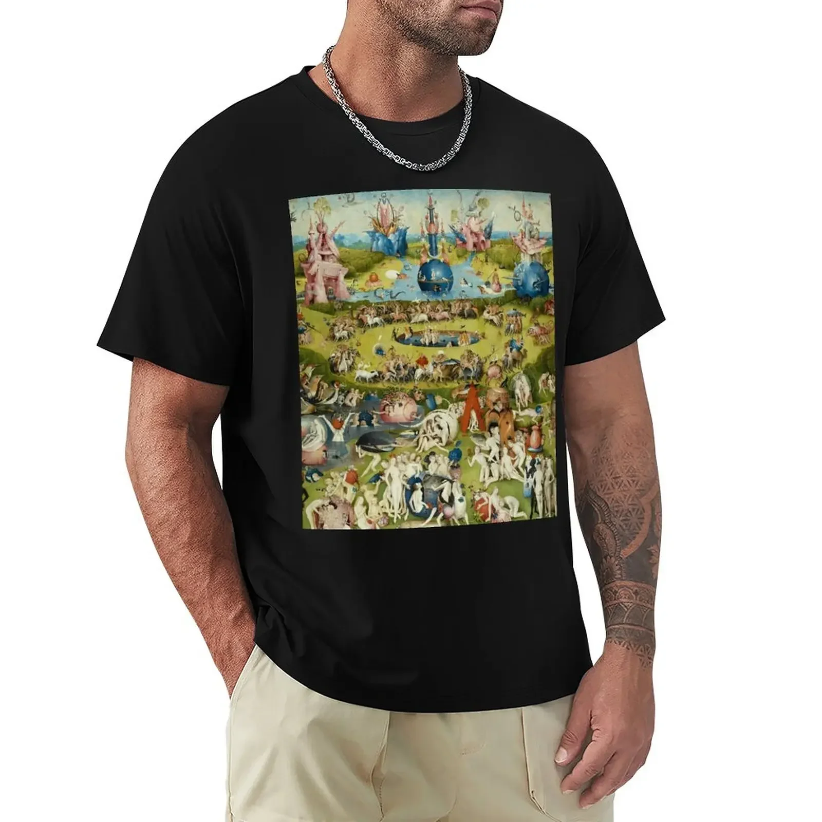 The garden of delights - El Bosco T-Shirt quick drying shirt Short sleeve sublime t shirt mens graphic t-shirts hip hop