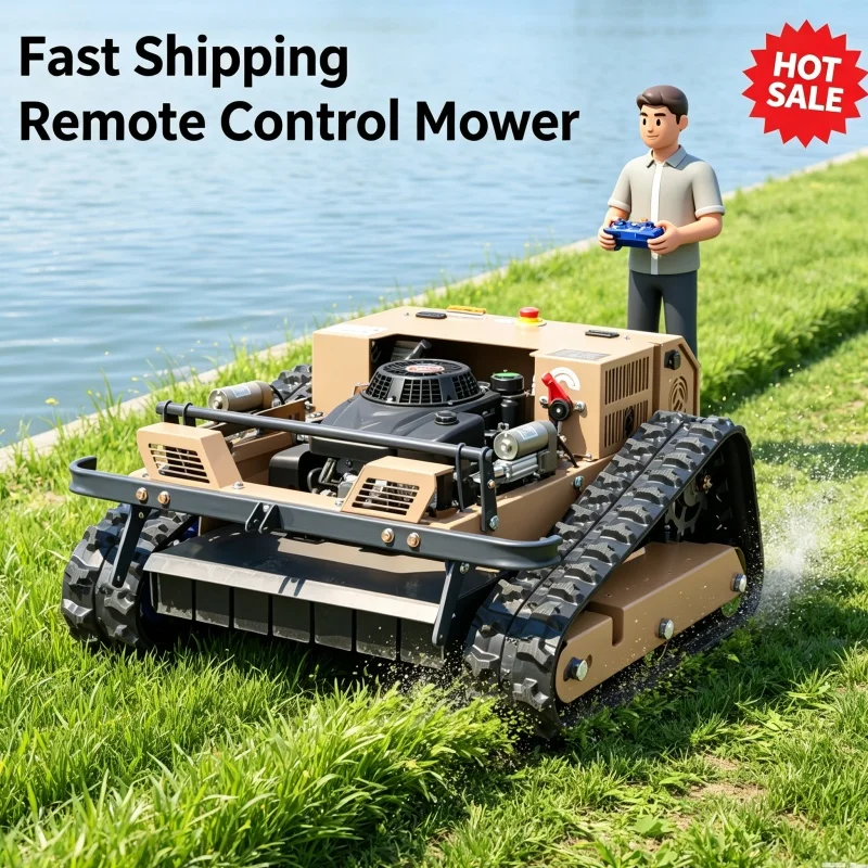 Customized Factory Direct Remote Control Lawn Mower Lawn Mower Robot Zero Turn Lawn Mower Time Saving Labor Saving For Park Lawn