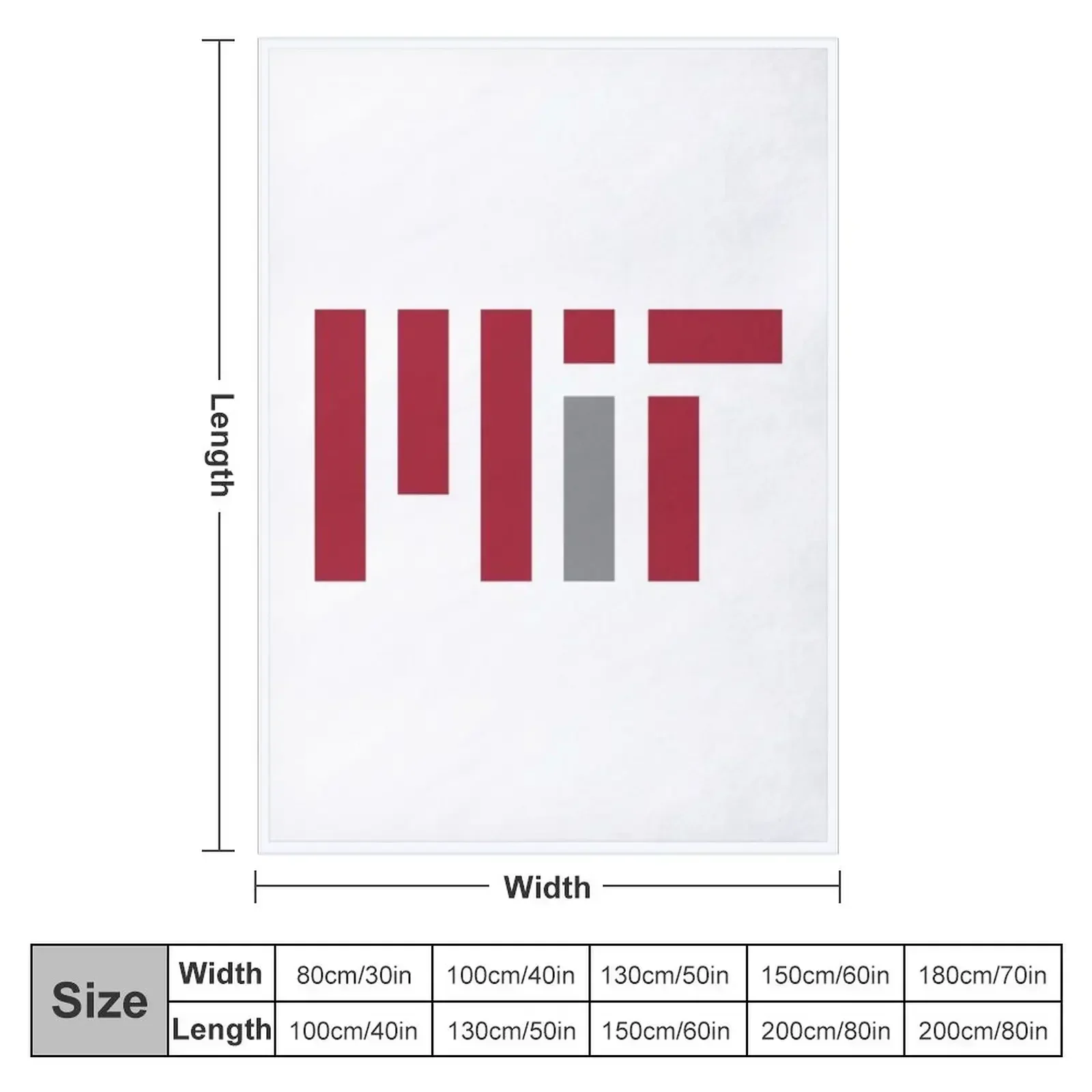 MIT University Throw Blanket Soft Big Single Bed Summer Quilt Decoratives Blankets