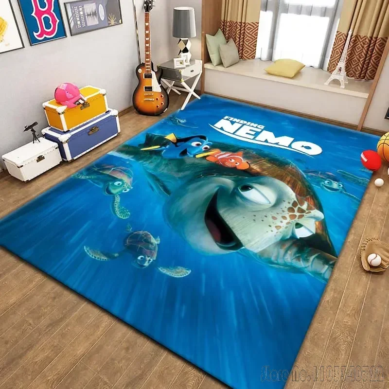 Kids for Playroom Disney Finding Nemo Area Rug Carpets 80x120cm Decor for Kids Floor Mat Living Room Children's Bedroom