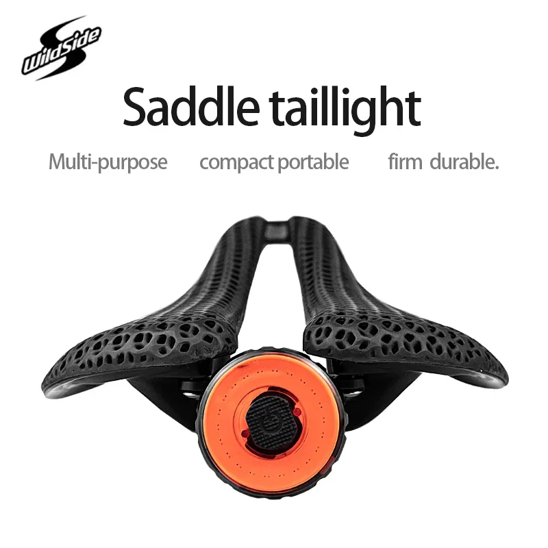 ثلاثية الأبعاد مطبوعة ألياف الكربون دراجة السرج مقاعد مع الضوء الخلفي الترياتلون TT وسادة مقعد الدراجة جوفاء تنفس الجبلية الطريق السرج #6