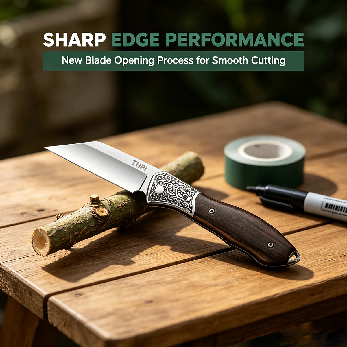 TUPI Grafting Tool- Fruit Tree & Plant Foldable Grafting Knife | Budding For Flower Seedling | Multi-Use Horticultural Tool