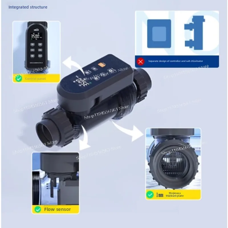 Smart Pool Salt Chlorinator, Salt Chlorine Generator for Water Sanitization