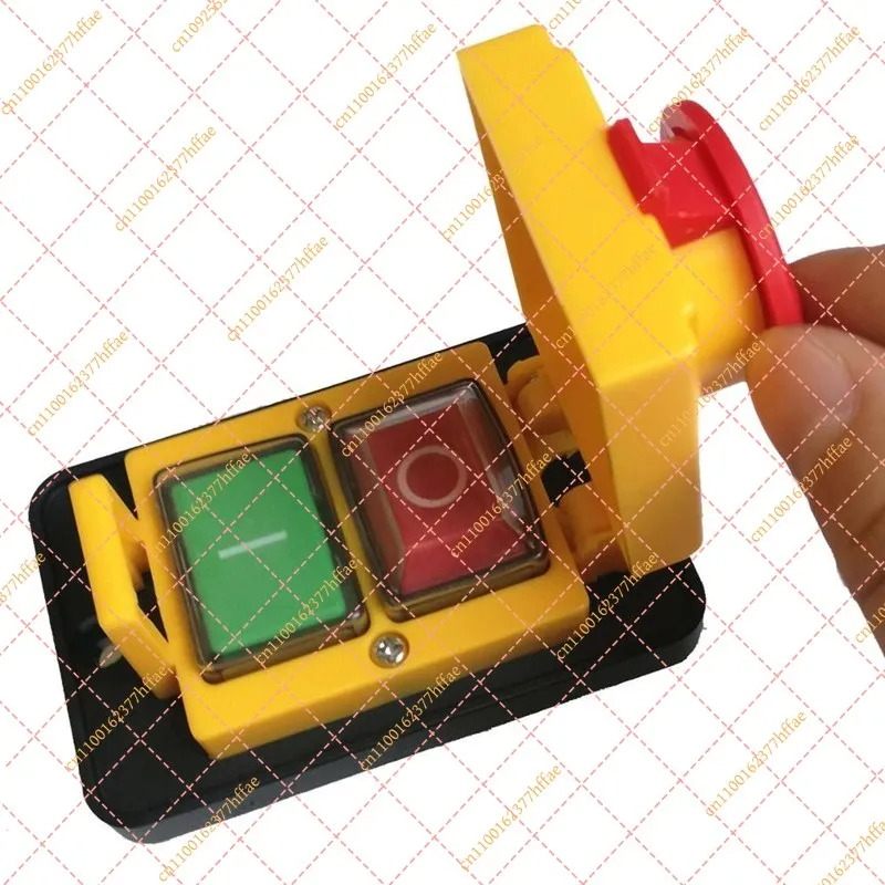 DZ05 3-Phase Electromagnetic Emergency Stop Push Button Switch, 7-Pin 400V IP55