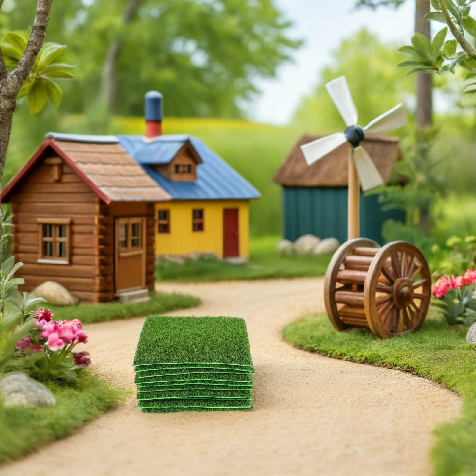 

10pcs Artificial Moss Plants Fake Grass Craft Project Decor Indoor Display Miniature Garden Landscape Design Simulated Green