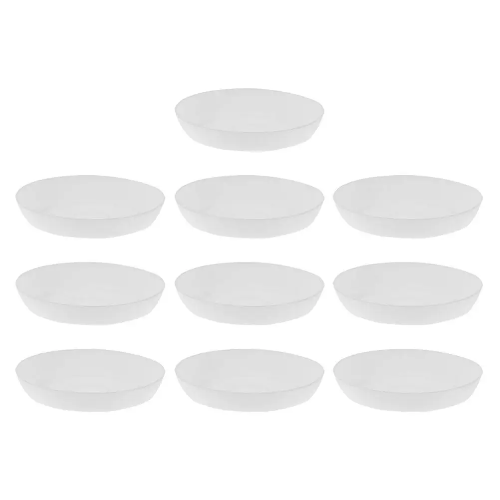 10Pcs Round Plastic Plant Drip Saucer Tray Leakproof Pot Base Water Catcher for Indoor Succulent Garden Balcony