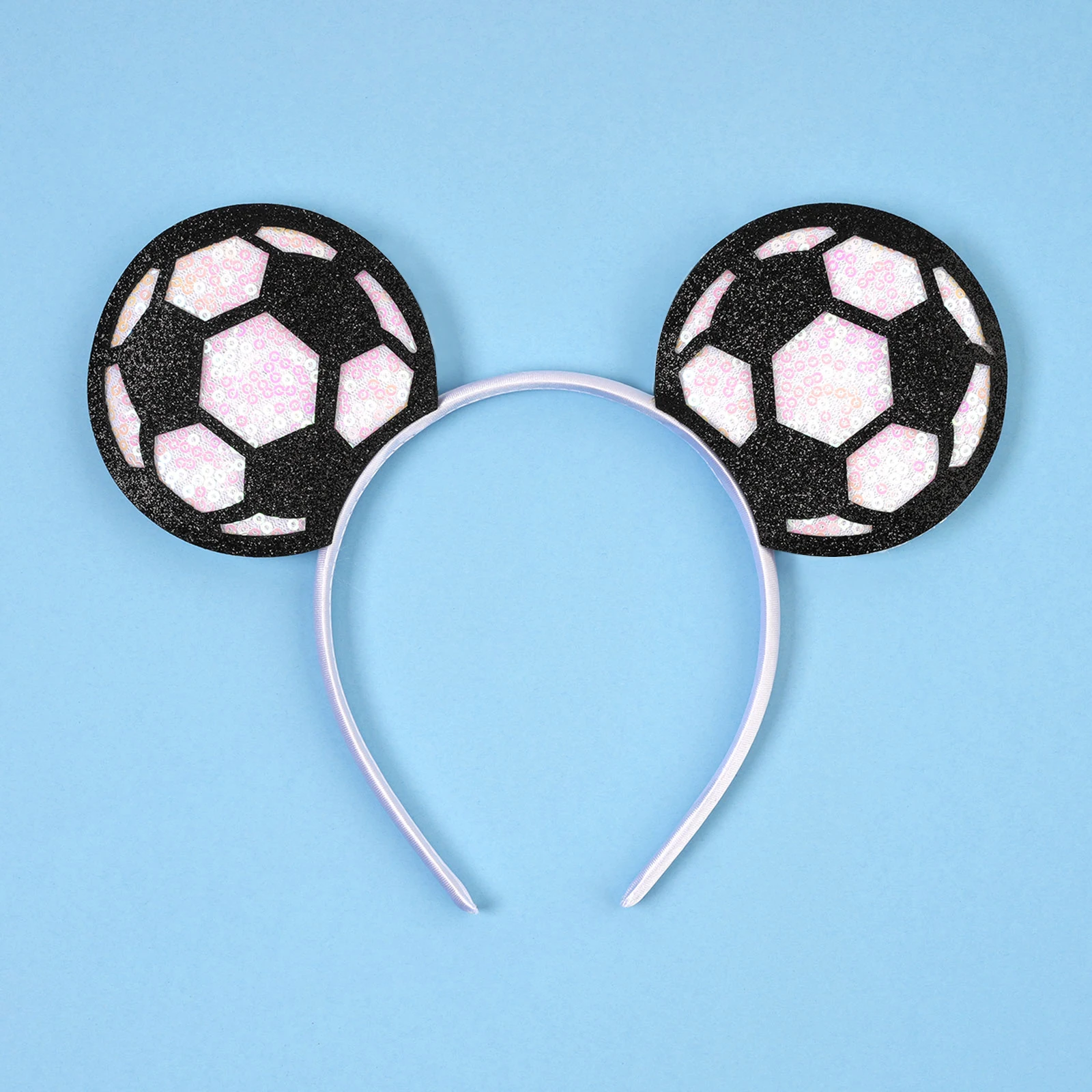1 Stück lustiges Fußball-Haarband für Männer und Frauen, Fußball-Elemente, Haar-Accessoires für Party-Aktivitäten, zum Tragen dekorativer Stirnbänder