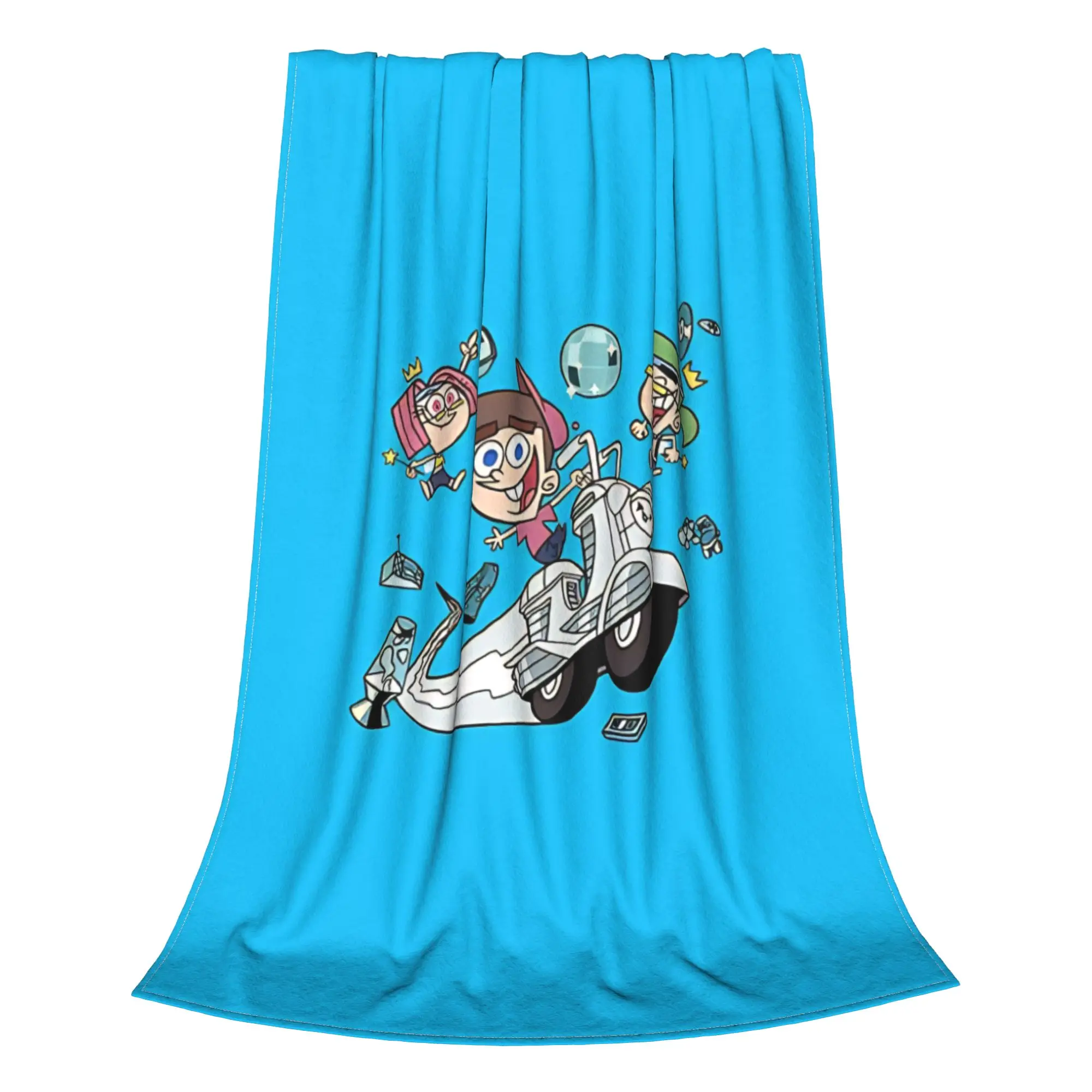 1PC retro animated Fairly Odd Treasures Home Room Decorations Winter Blankets For Adults Bedding Home Interior Sofa Knee