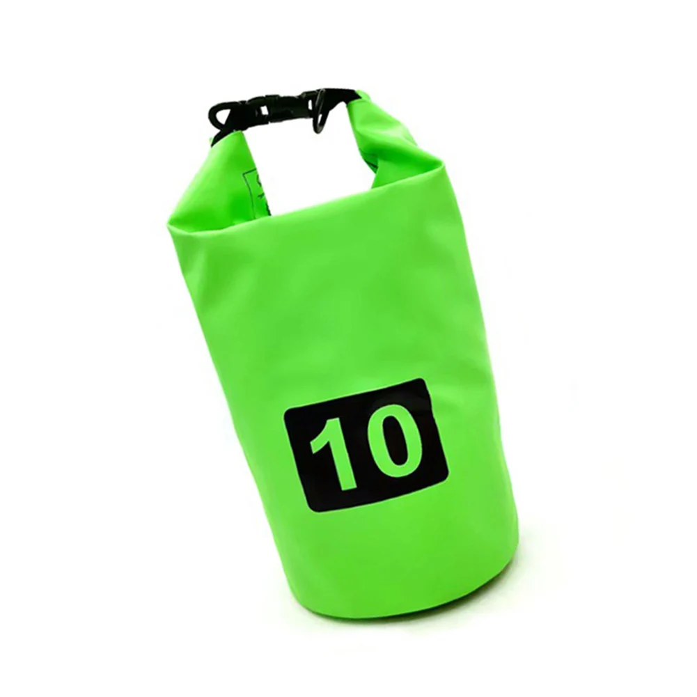 

Beach Kayaking Storage Sack Green 10L Waterproof Bag High-quality PVC Material Lightweight And Portable Design