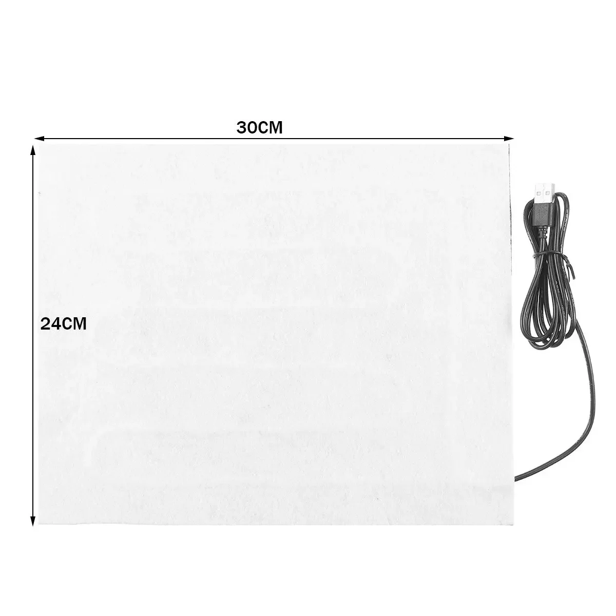 Calentador eléctrico USB de 24x30CM, almohadilla calefactora para chaleco térmico DIY, chaqueta, ropa, almohadillas térmicas, calentador corporal de invierno, calentador de manos