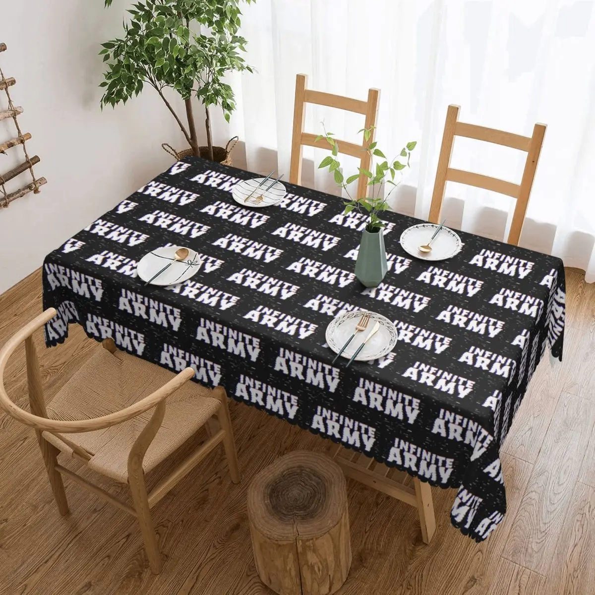 Caylus Gaming Infinite Army Custom Rectangular Tablecloth Oilproof Table Cover for Dining Events Table Cloth