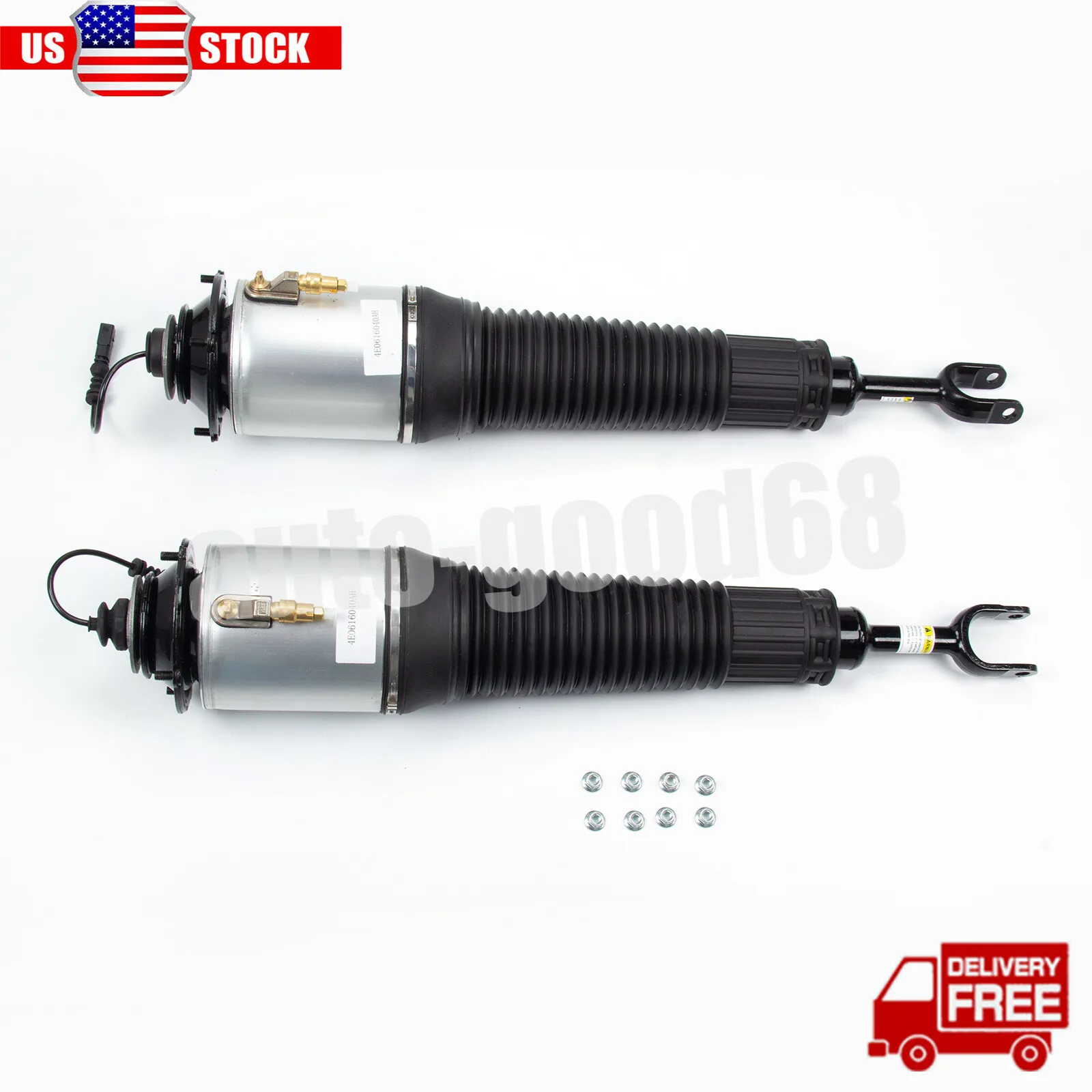 Pair Front Air Suspension Struts Assembly For 2002-2010 A8 Quattro D3 4E