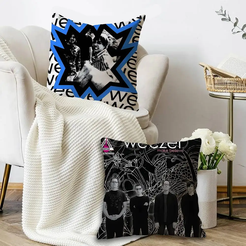 Weezer Music Band Pillow Cover for Bedroom Room and Living Room Sofa Decorative Cushion Cover