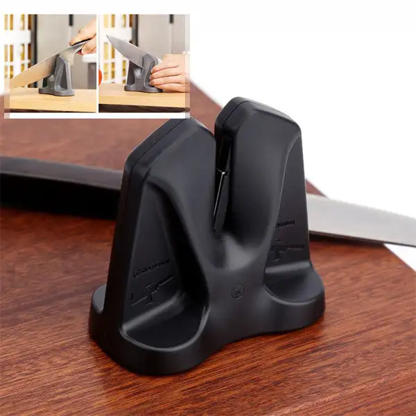 Quick Self-adjusting Knife Sharpener Kitchen Tools Household Sharpening Stone With Seat Bavarian Edge Knife Sharpener Dropship