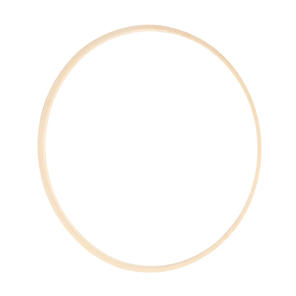 

Bamboo Craft Rings Diy Dream Catcher Circle Floral Wall Hanging Decor Wooden Wreath Hoops Holiday Feng Shui Wind