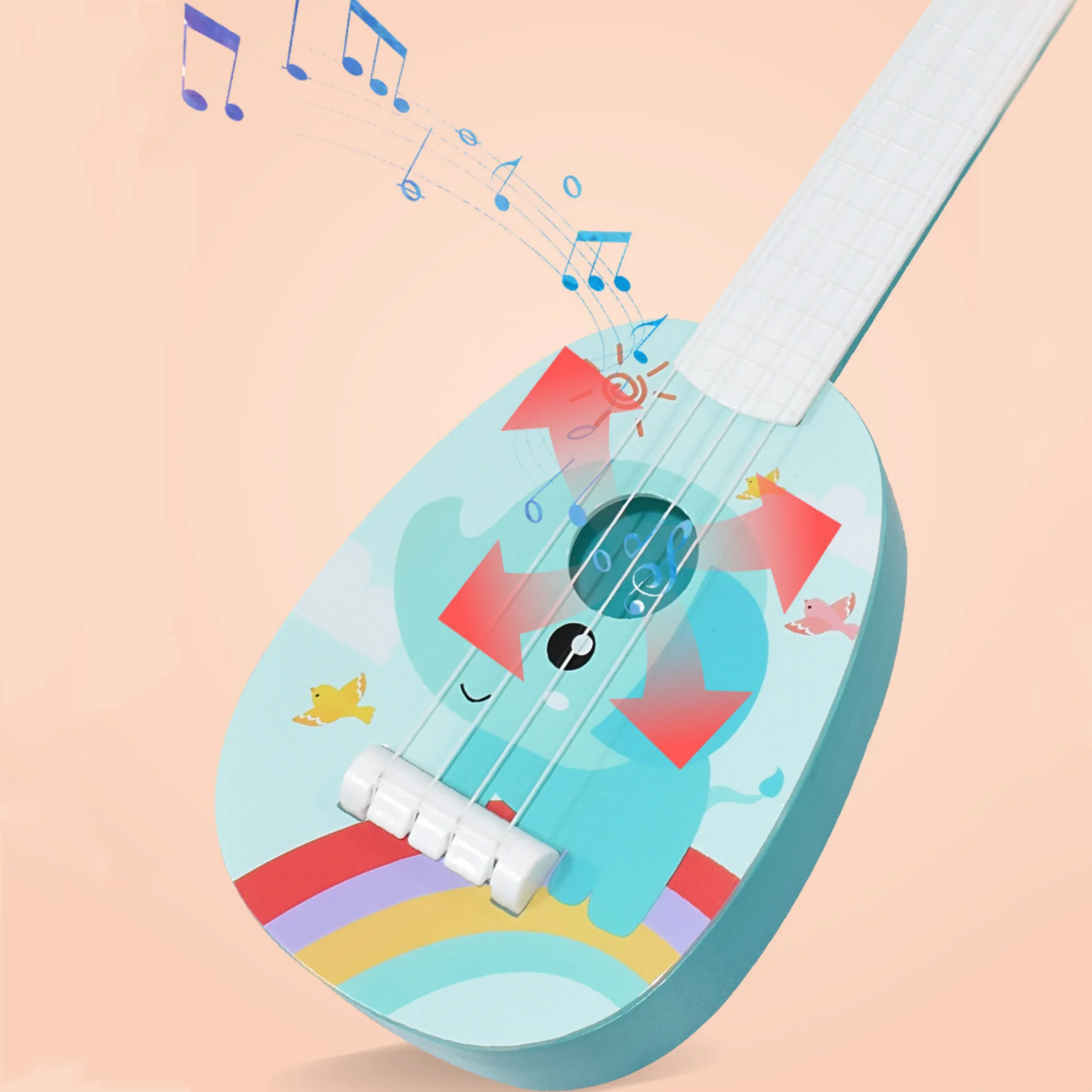 1pc 子供のウクレレギターミニギター子供の楽器知育玩具クリスマス & 感謝祭のギフト