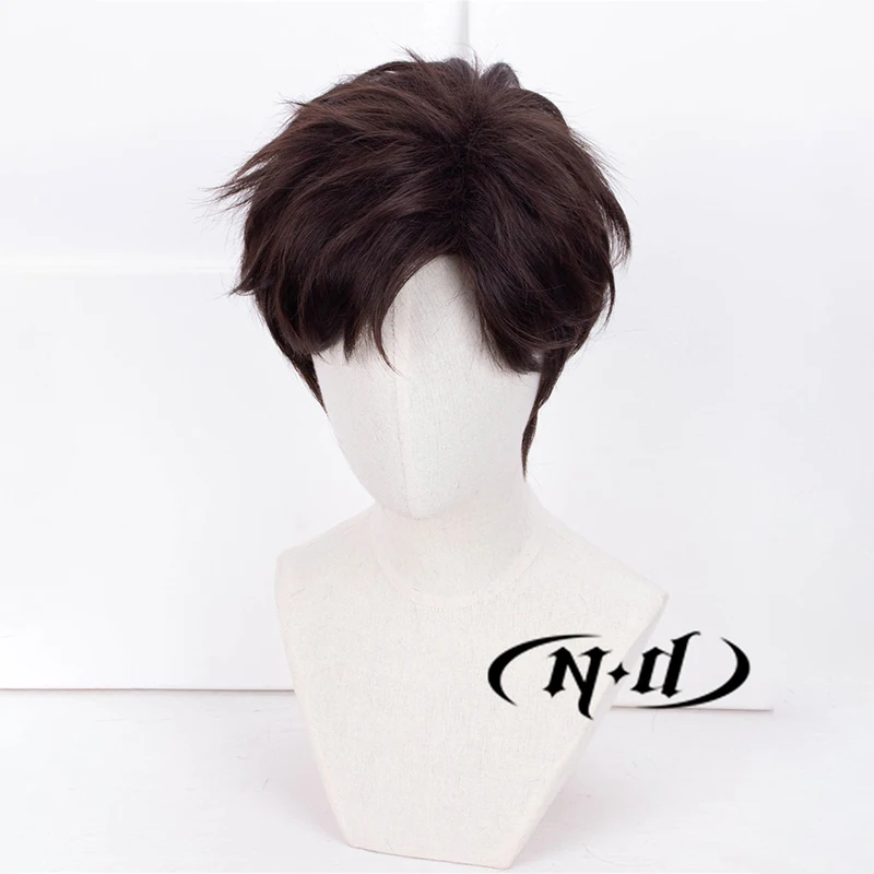 ND تأثيري الباروكات الضوء والليل إيفان تأثيري شعر مستعار أسود لعيد الميلاد زي موضوع حفلة كوميك كون كوزر الاصطناعية