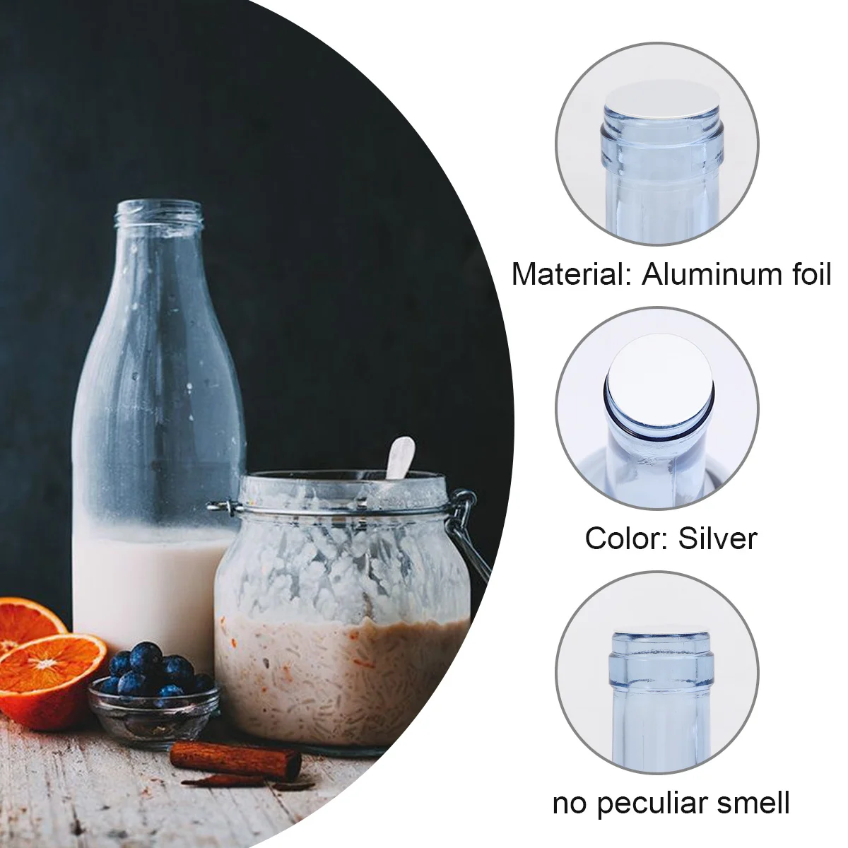 

Universal Aluminum Foil Sealing Gasket for Glass Plastic Metal Bottles Sealing Film Pressure Sensitive Container Seal Stoppers