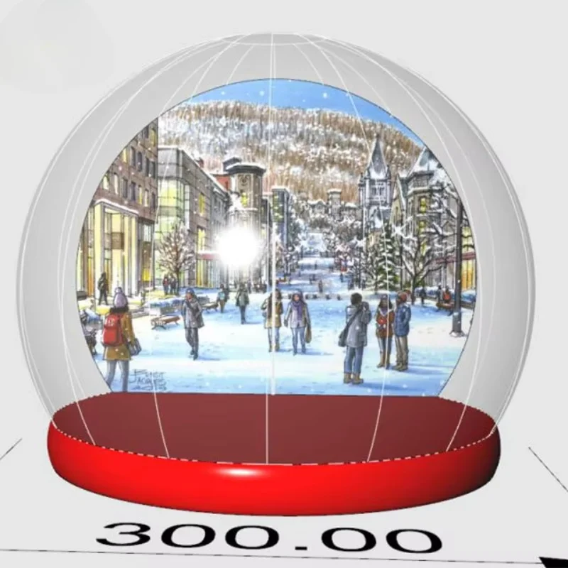 Hot sale High quality outdoor 10ft inflatable Christmas inflatable snow globe decoration