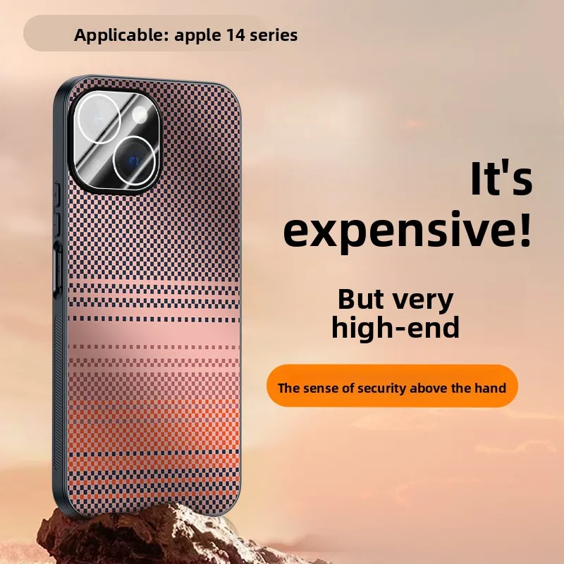 

Чехол из кевлара для iPhone 14 Pro Max, тонкий матовый роскошный чехол с защитой от падения для iPhone 14, iphone 14 pro