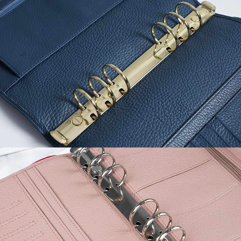 다채로운 금속 다이어리 파일 폴더 클립 스파이럴 링 바인더 클립 바인딩 후프 루즈리프 링 파일 폴더 리필 가능