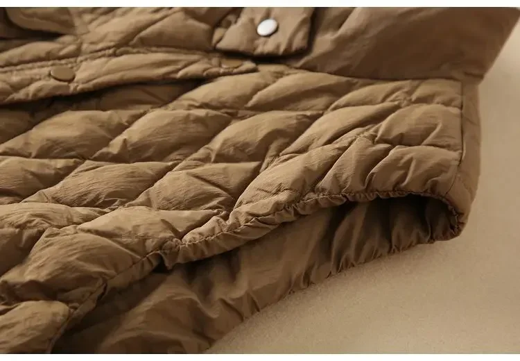 2025 Autunno/Inverno nuove donne giù gilet di cotone colletto allentato pendolari canotta corta oversize