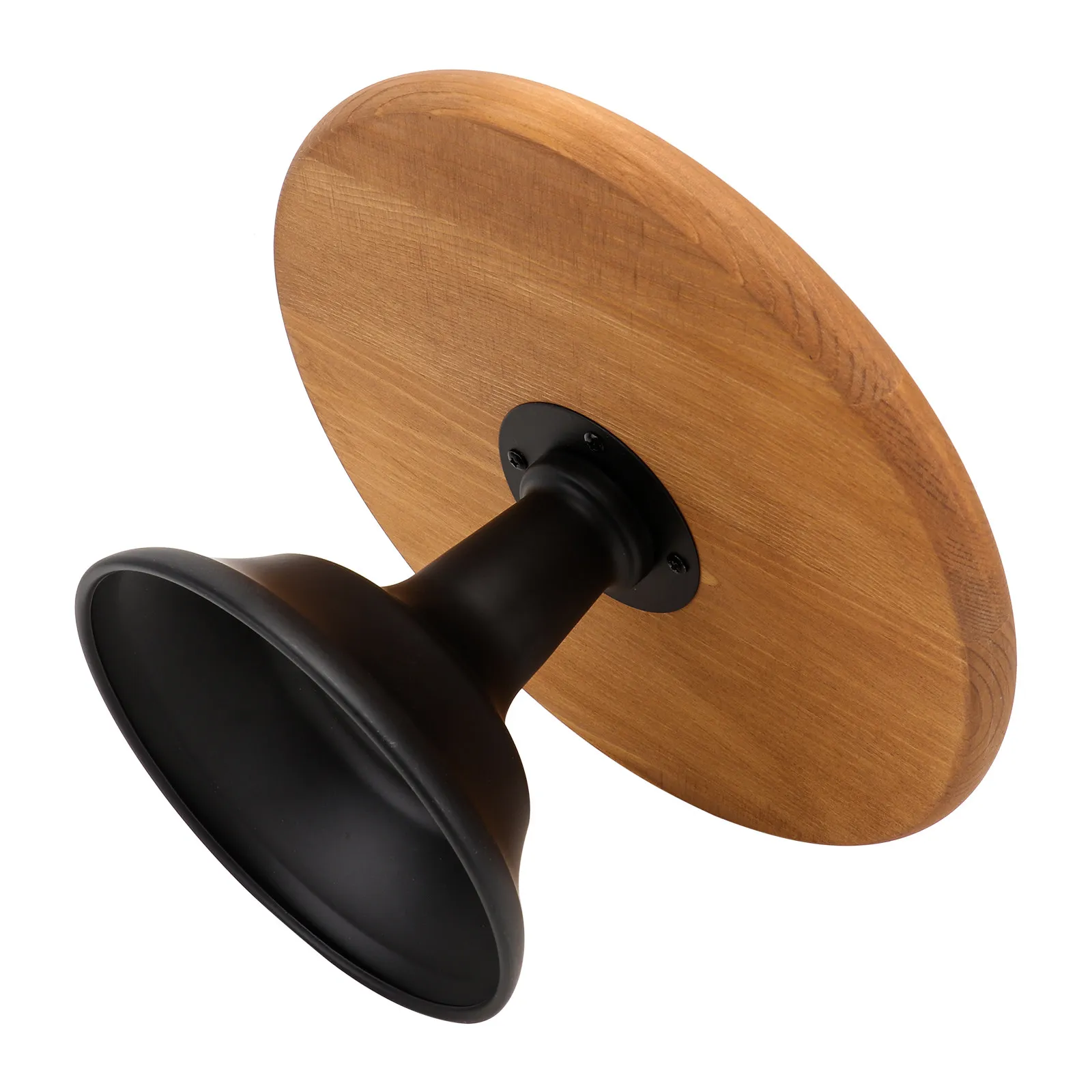 

1Pcs Premium Wooden Cake Tray with Metal Frame Dessert Display Holder for Home Kitchen Restaurant Wedding Party Banquet Serving