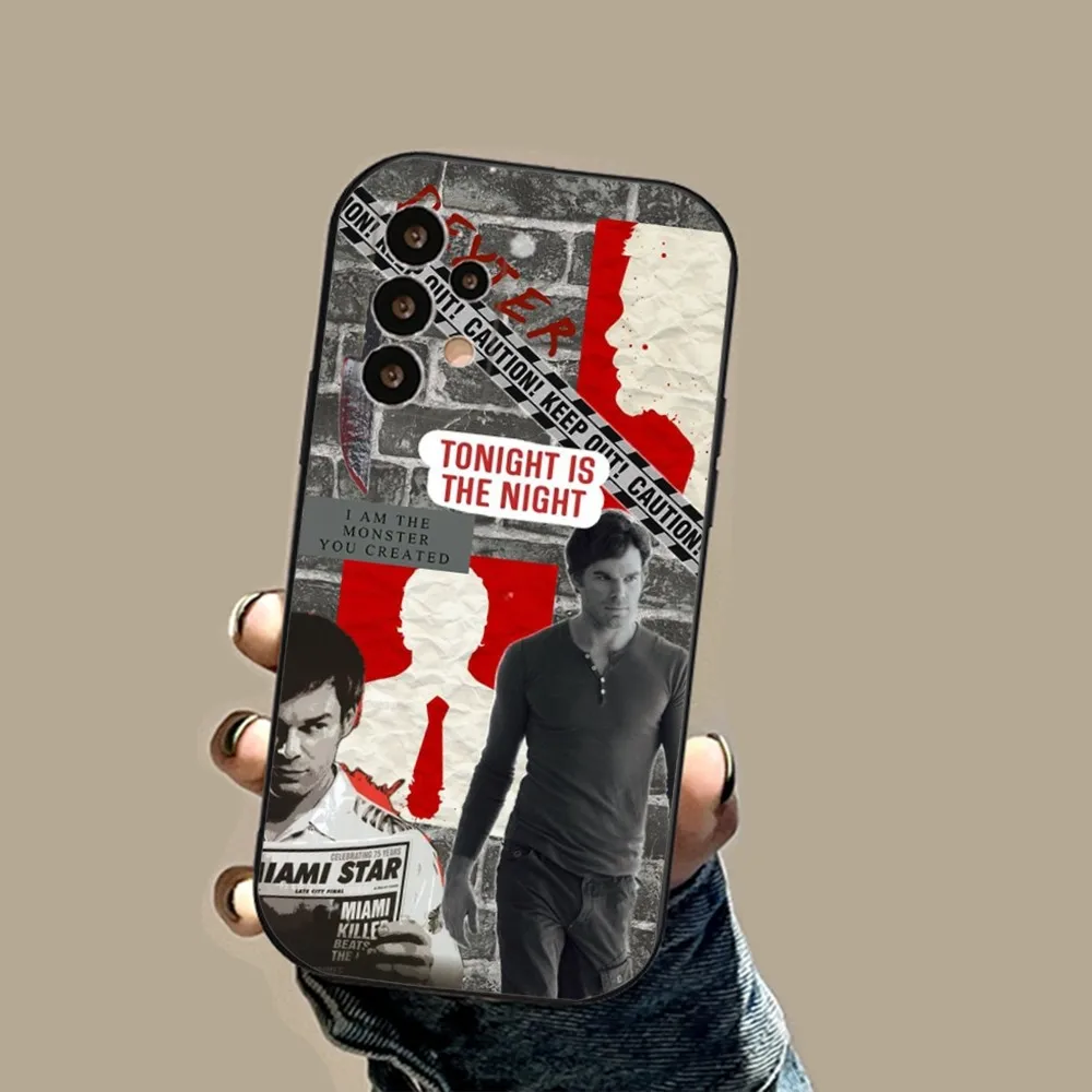 Dexter Morgan Phone Case For Samsung S24,23,22,30,21,10,9,Ultra,Plus,Lite,FE,5G Black Soft Case