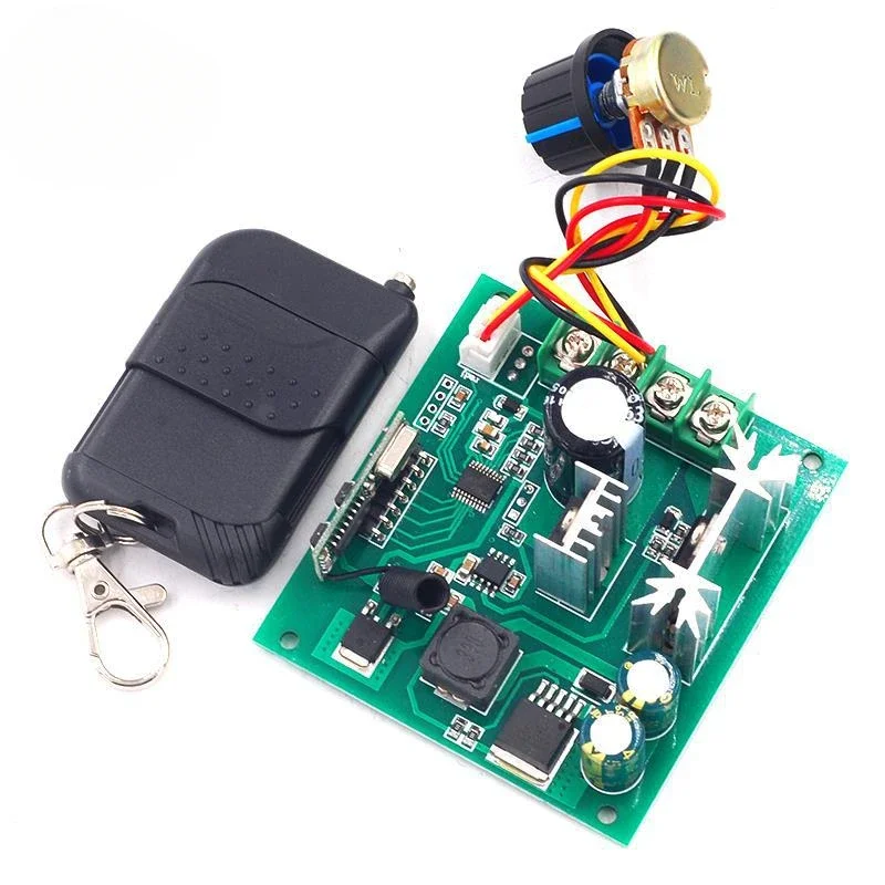 Wireless Remote Control Digital Display DC Motor Governor 12V24V PWM Stepless Speed Control Switch 10A Controller