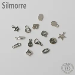 10PCS 925 Sterling Silver S925 Tags for Necklace Bracelet Extension Chain Fine Jewelry Findings