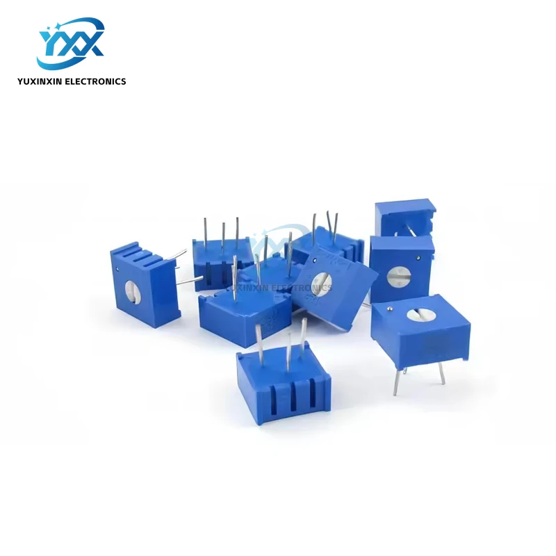 10 قطعة 3386P مقسم جهد دقيق قابل للضبط لفة واحدة 1K 2K 5K 10K 20K 50K 100K 200K 500K 1M 101 103