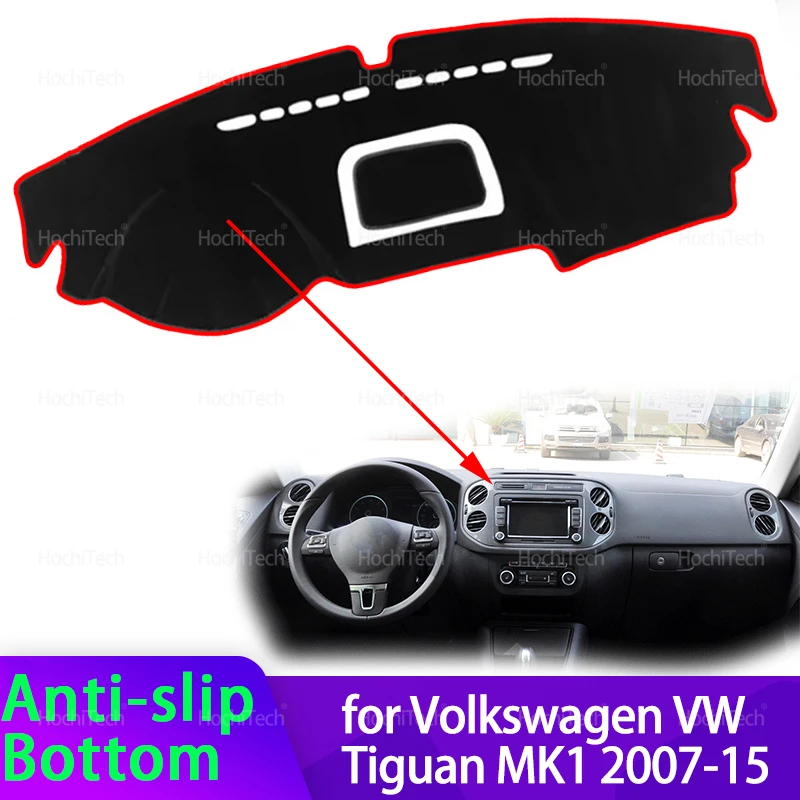 

Для Volkswagen VW Tiguan MK1 2007-2015 анти-УФ-защитный коврик для приборной панели, коврик от солнца, коврик для приборной панели, аксессуары для защиты