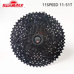 SunRace 11 Speed MTB Cassette CSMS8 11-46T 11-51T Wide Ratio Bike Mountain Bicycle Freewheel