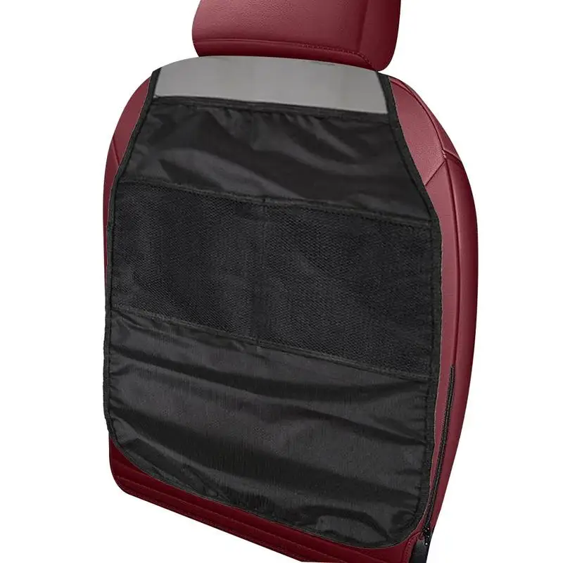 

Back Seat Protector For Kids Waterproof Back Seat Kick Pads Protective Interior With Two Mesh Bags Upholstery Dirt Mud Scratches