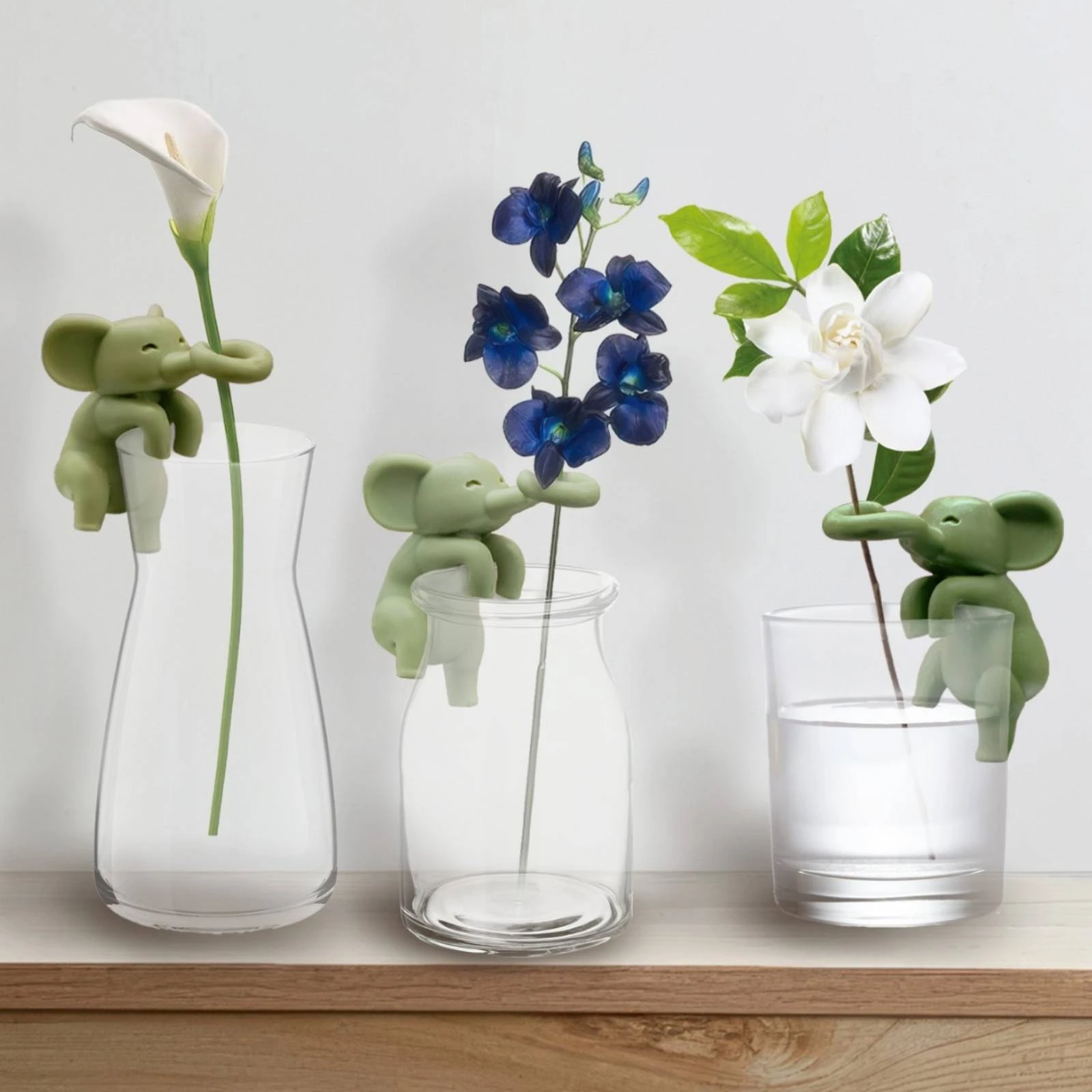 Plant Propagation Companion Cute Design Creature Figurine Plant Holder Hydroponic Stalk Support Decorative Hydroponic Cutting