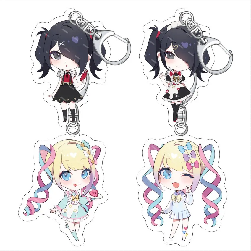 

Needy Girl Overdose Anime Related Products Girls Gift Key Chain Bag Charms Souvenir Creative Pendant Jewelry Ornament Collection