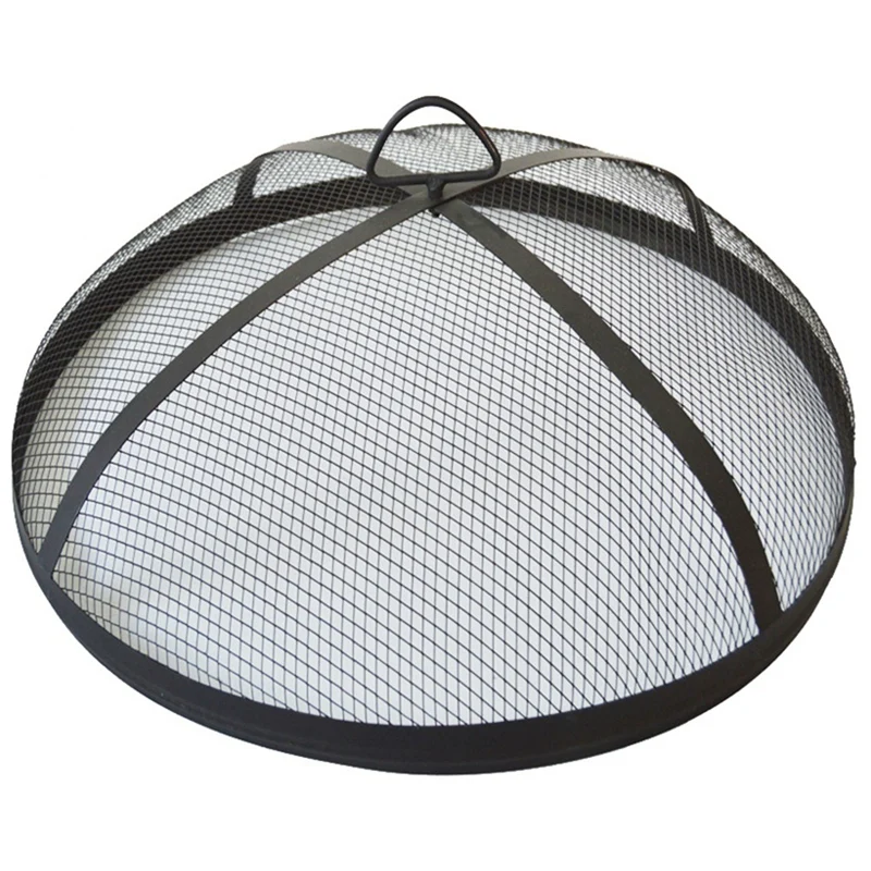 Fire Pit Spark Screen, Outdoor Fire Pit Screen Cover, Fire Pit Screen Round Cover Net, Fire Pit Cover For Backyard