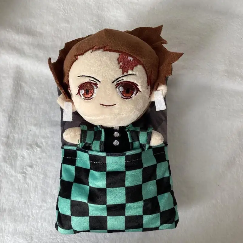 Demon Slayer Kamado Tanjirou Kamado Nezuko Agatsuma Zenitsu Sleeping Bag Plush Dolls Desktop Decoration Anime Enthusiast Collect