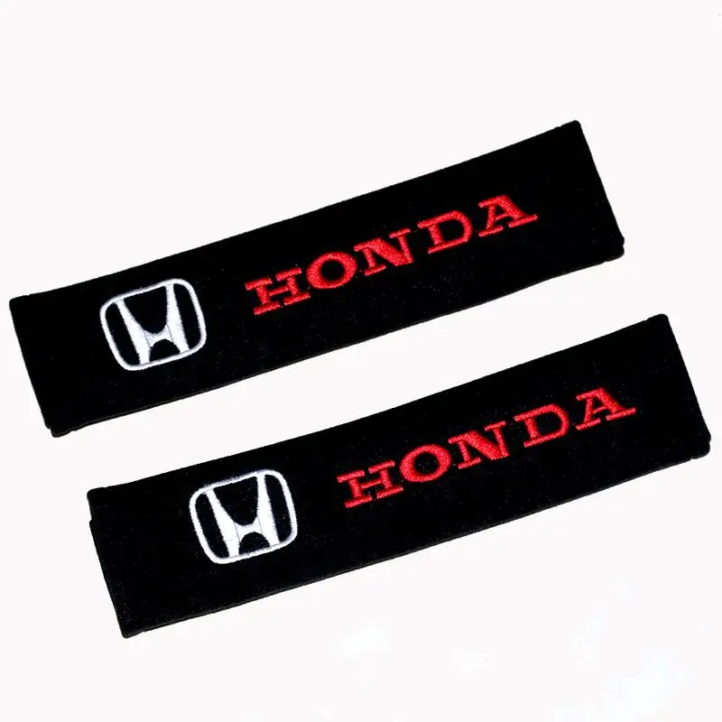 2 pcs For Mugen Power Honda Civic city Odyssey Accord CRV Hrv Jazz Car Styling Protect seat belt Shoulders Pads auto accessories