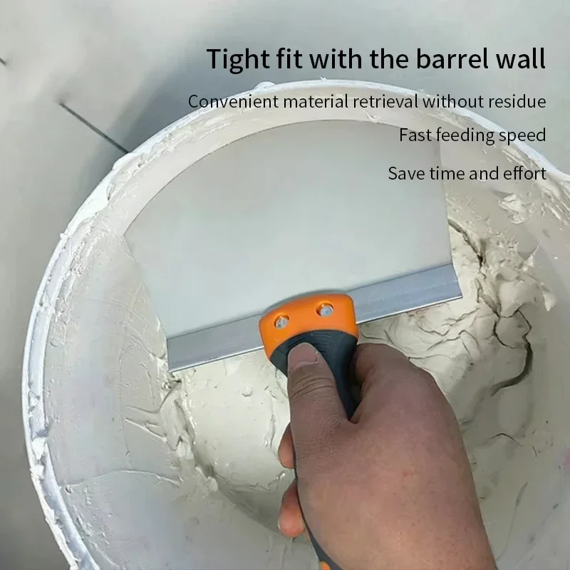 مكشطة شفرة الطلاء المغذية ملء ملعقة أدوات البناء جدار فولاذي مقاوم للصدأ الطلاء الجص مجرفة سكينة معجون