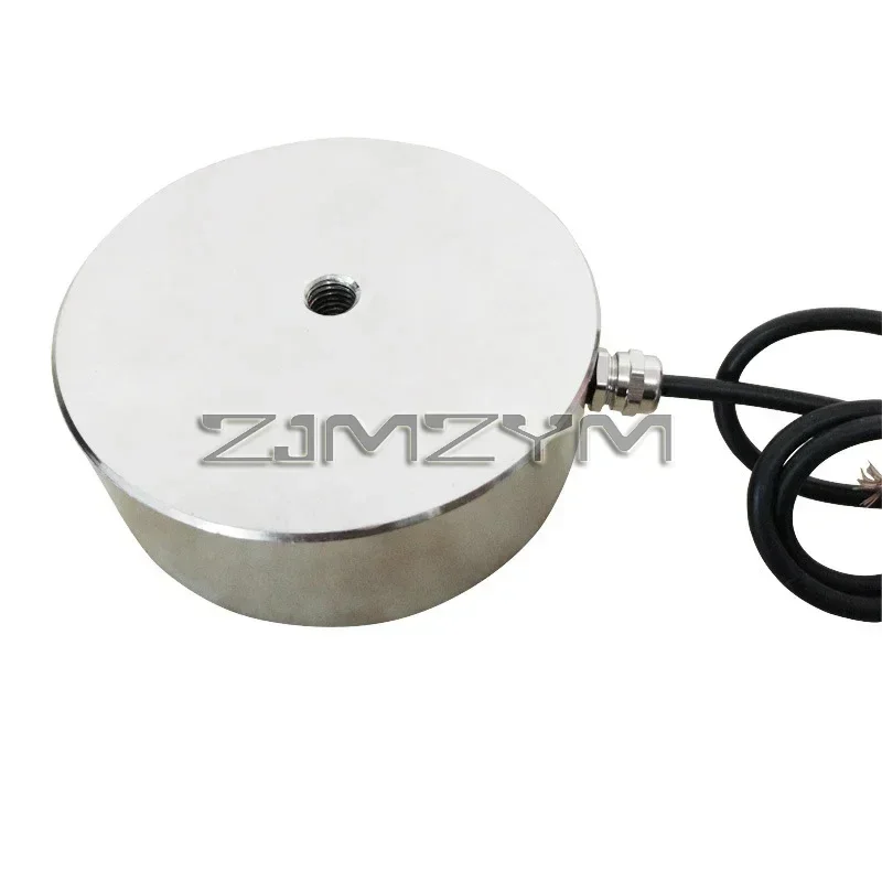 Round Energy Suction Cup Electromagnet, Coil Traction Iron, Strong Magnet, Energized, P120 / 40, 300Kg, DC 24V