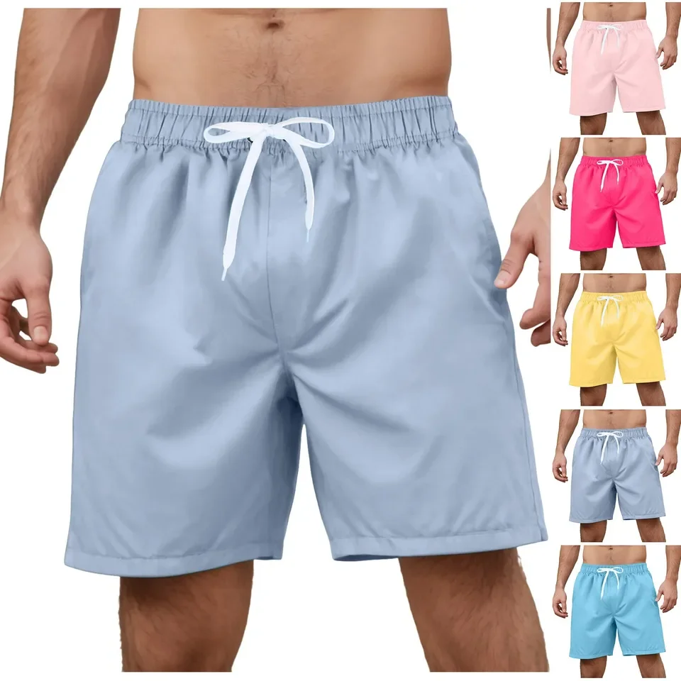 بلون الرجال السباحة الشاطئ مجلس السراويل الرجال ملابس السباحة الصعود مجلس رياضة الجري الرياضة السراويل الصيف ملابس السباحة #5