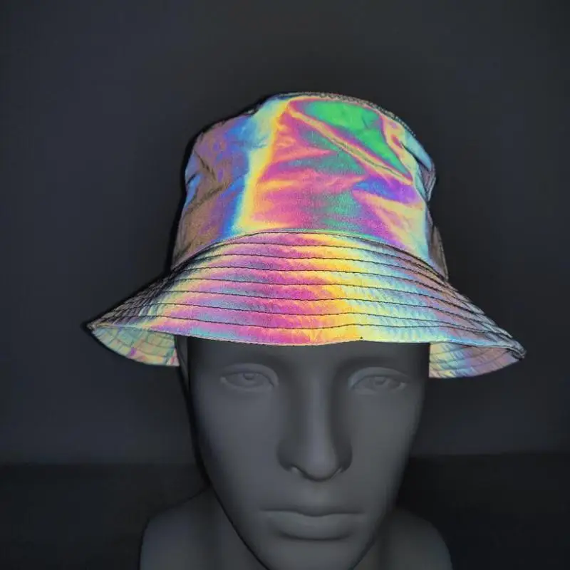 Colorful Night Light Fisherman's Hat For Men And Women Outdoor Sunshade Hat Personalized Hip Hop Cool Night Fishing Safety Cap